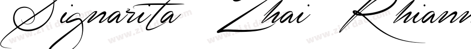 Signarita Zhai Rhianne字体转换